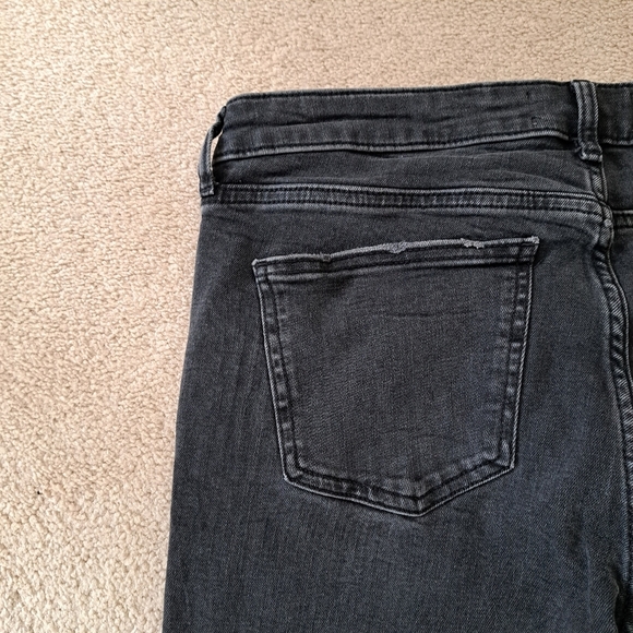 Zara Jeans Womens 10 The Skinny in Pearl Black Ankle Length Frayed Hem - Picture 11 of 13